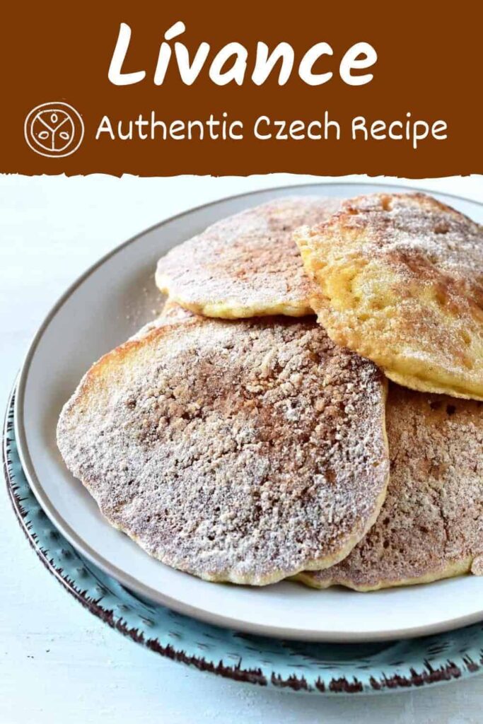 Czech authentic recipe for lívance, pancakes