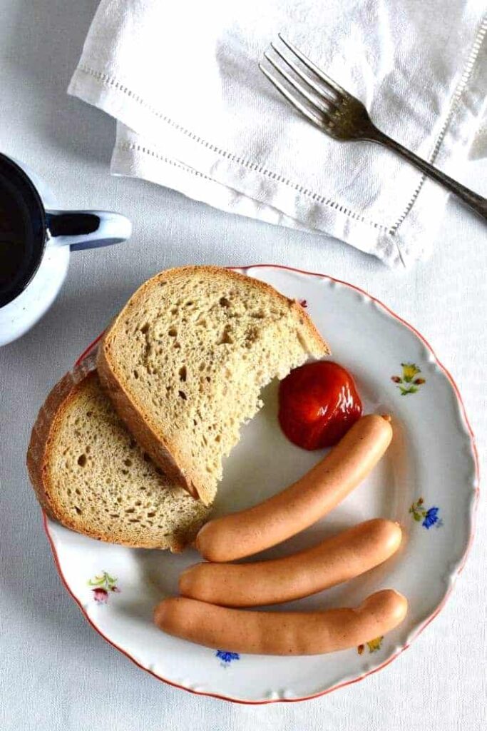 czech breakfast sausages ketchup