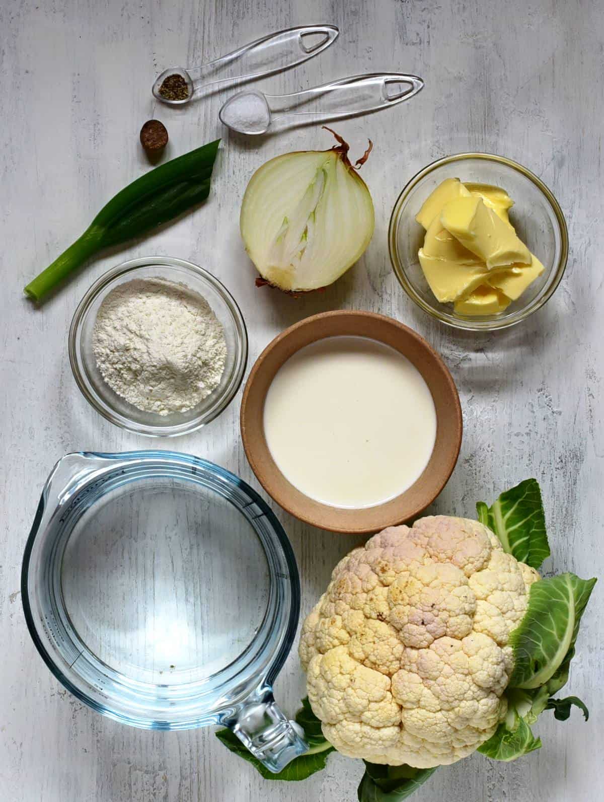 cauliflower soup ingredients