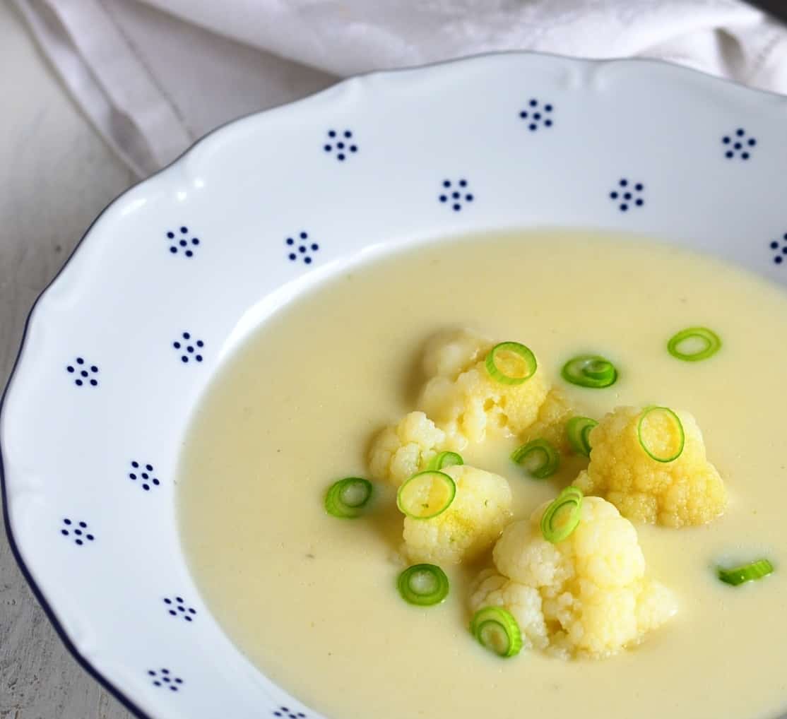 cauliflower soup Czech květáková polévka