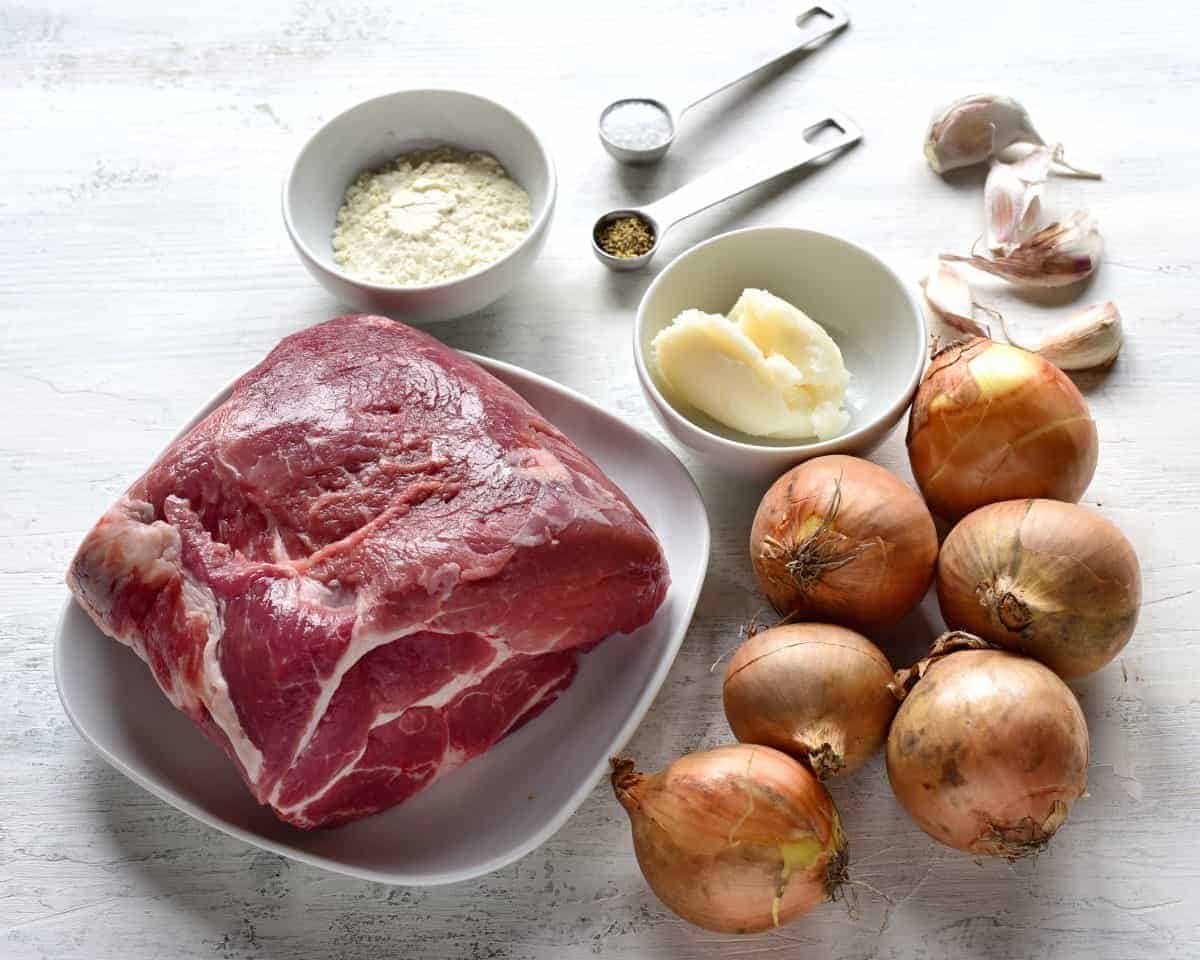 vepřo knedlo zelo ingredients