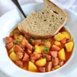 Czech burtgulas sausage goulash recipe