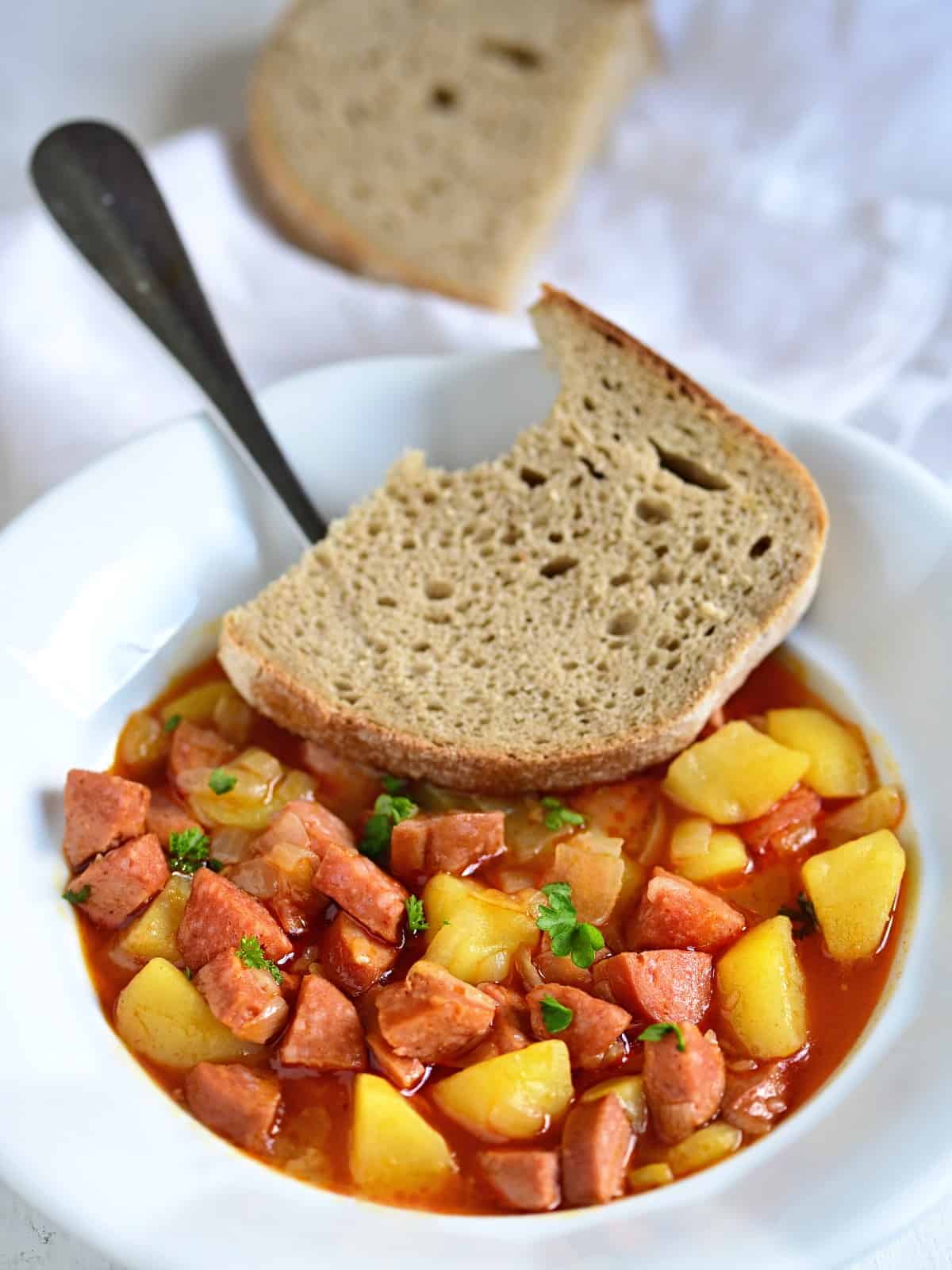 czech sausage goulash