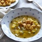 czech garlic soup česnečka recipe