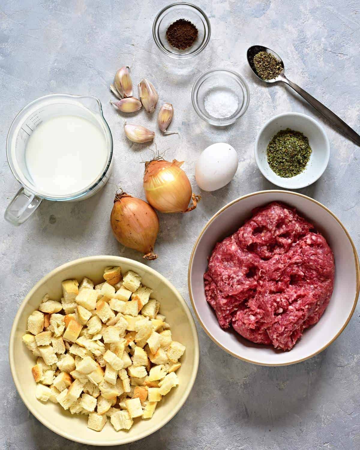 czech meatloaf ingredients