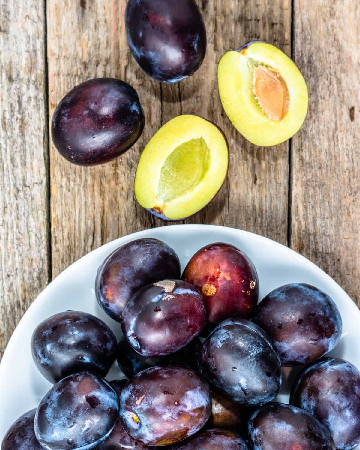 fresh plums