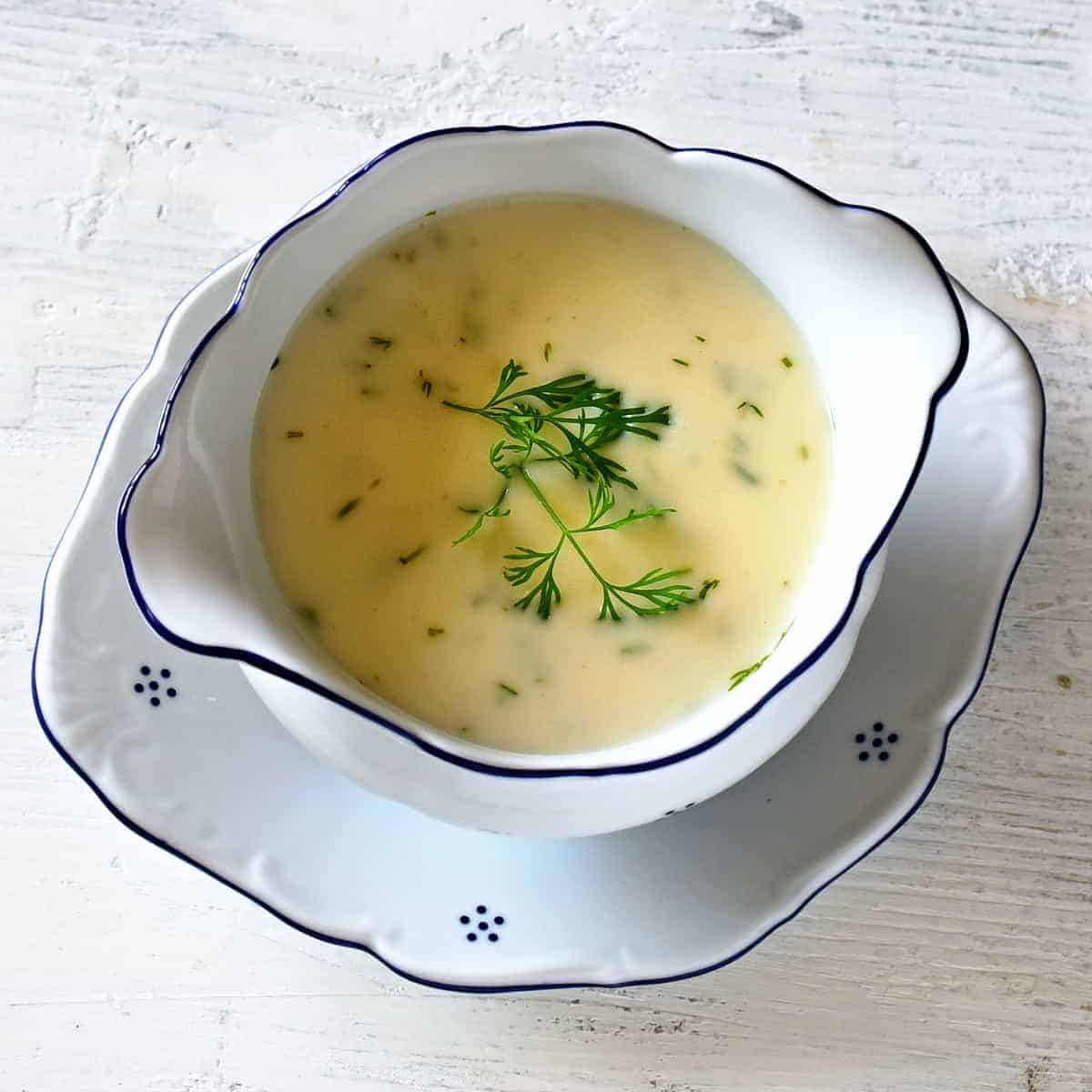 koprová omáčka Czech dill sauce
