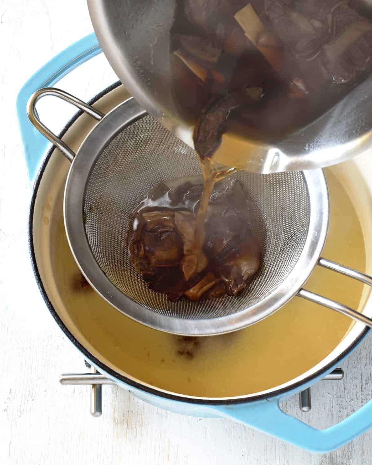 making kulajda soup