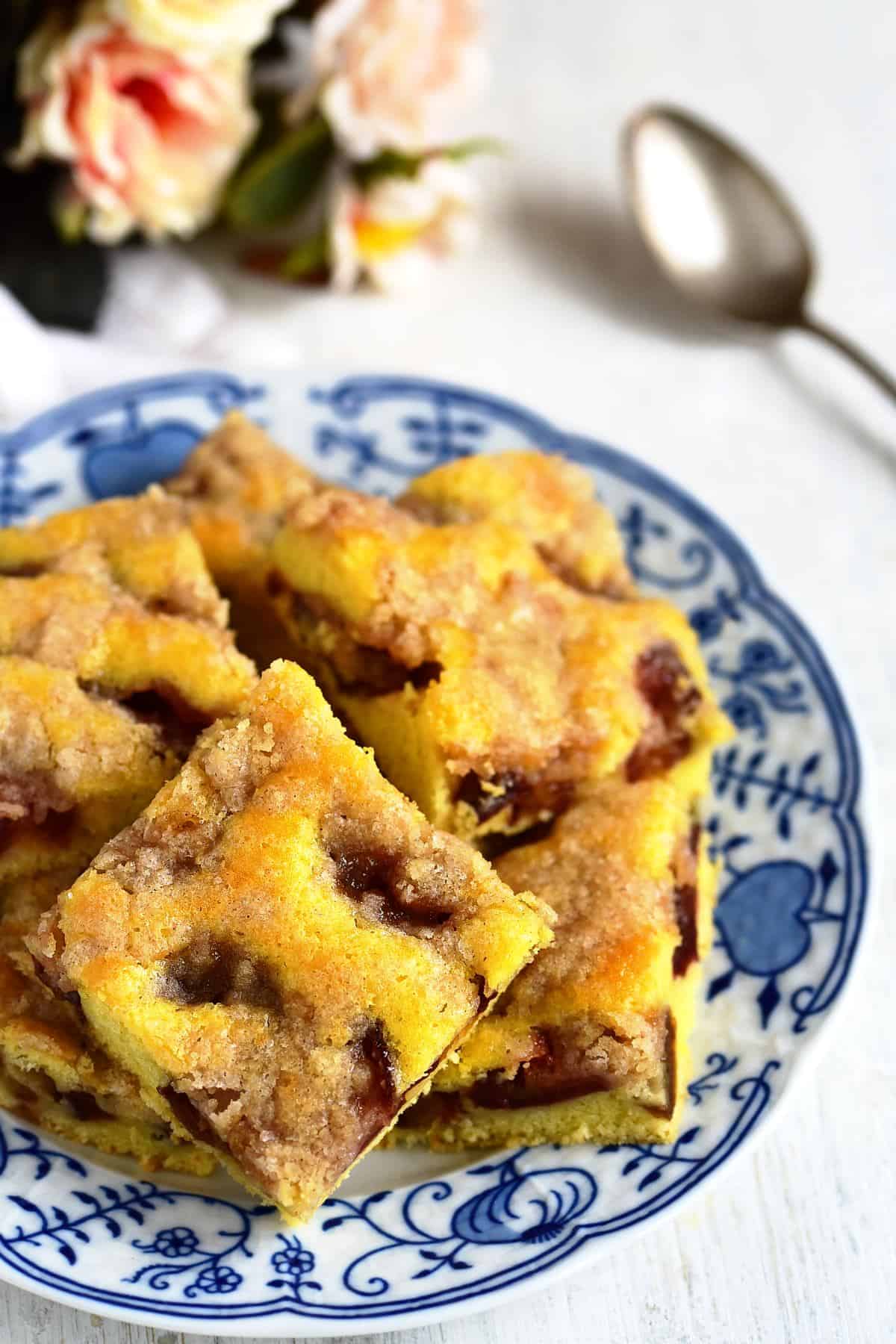 plum streusel coffee cake