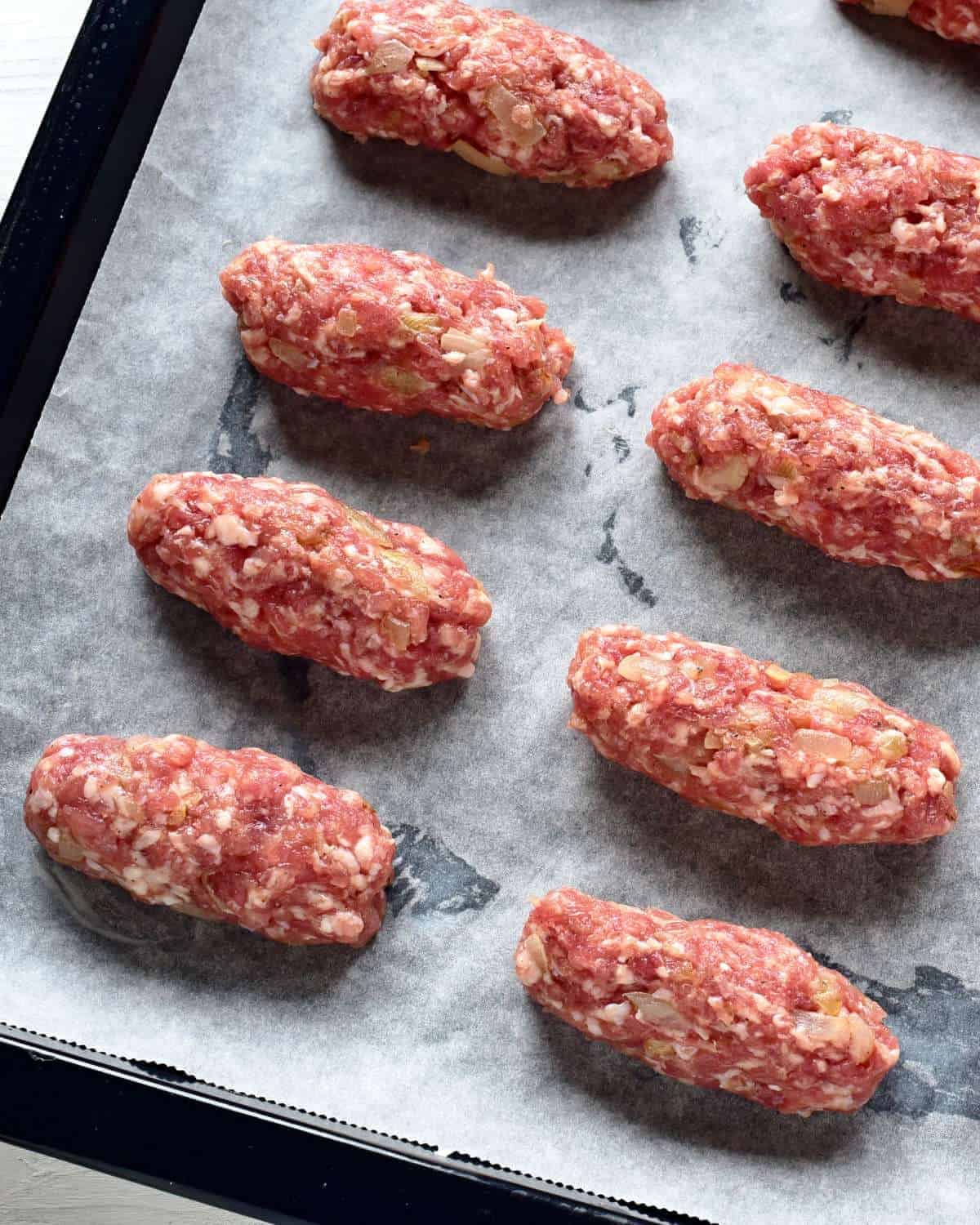 CEVAPCICI on baking tray