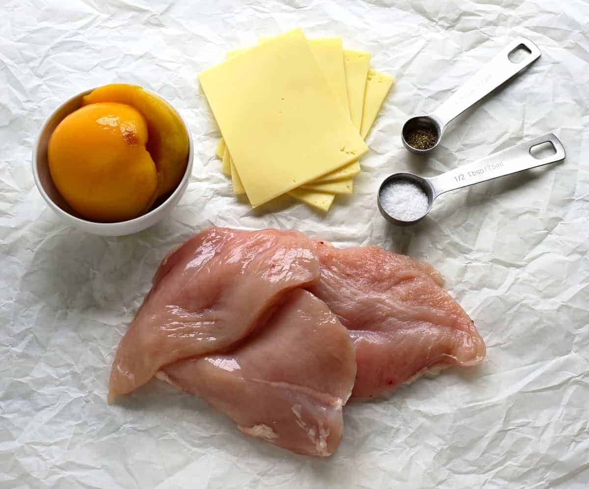 kuřecí plátek s broskví czech, ingredients