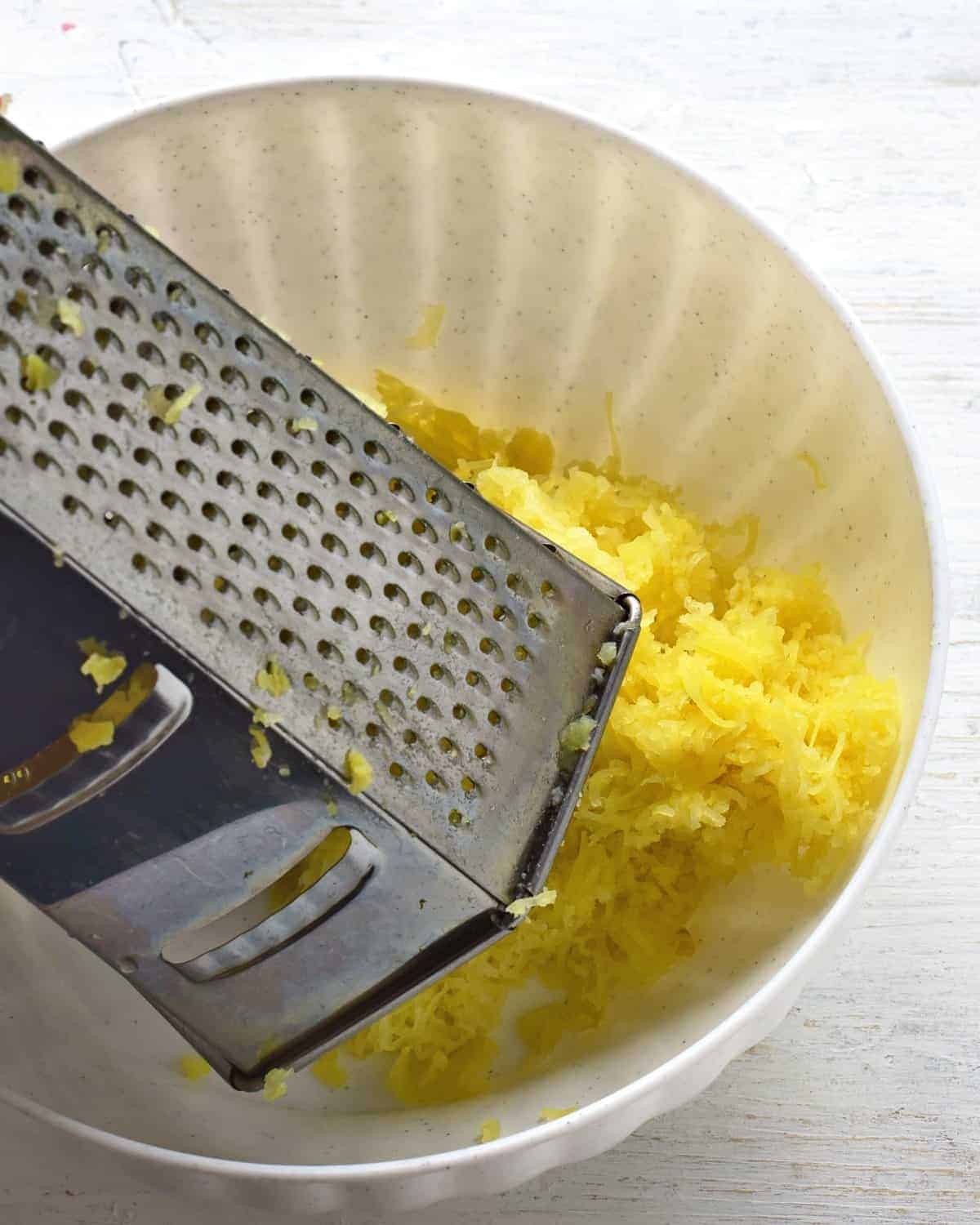 grated potatoes