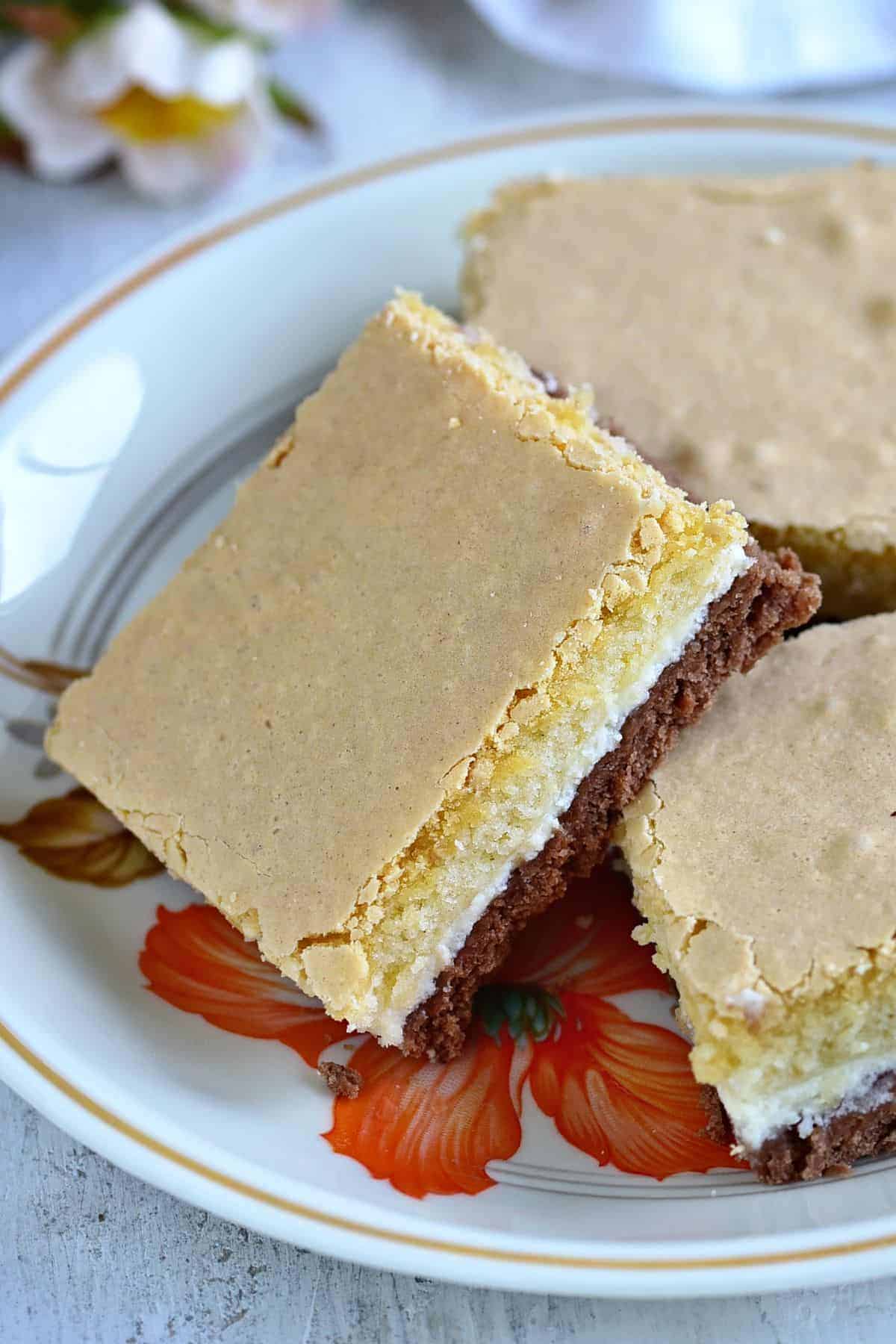 three layer sheet cake