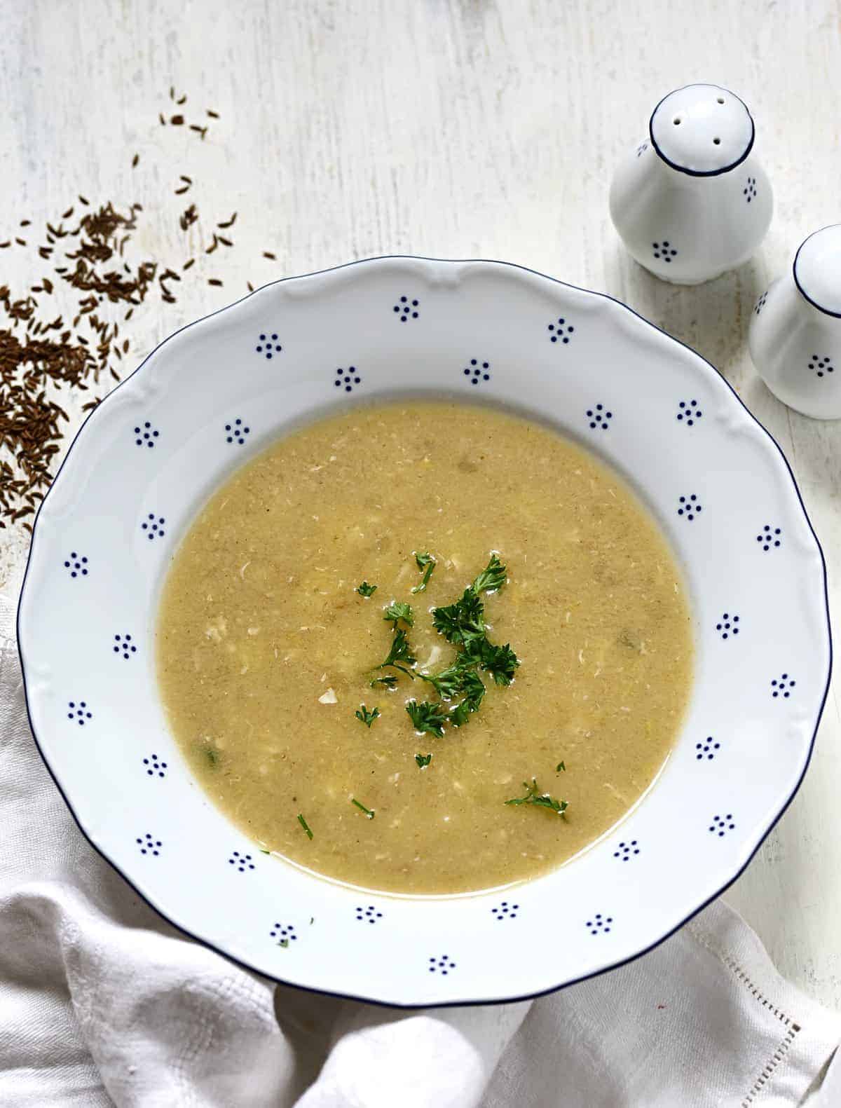 caraway soup Czech kmínová polévka recipe