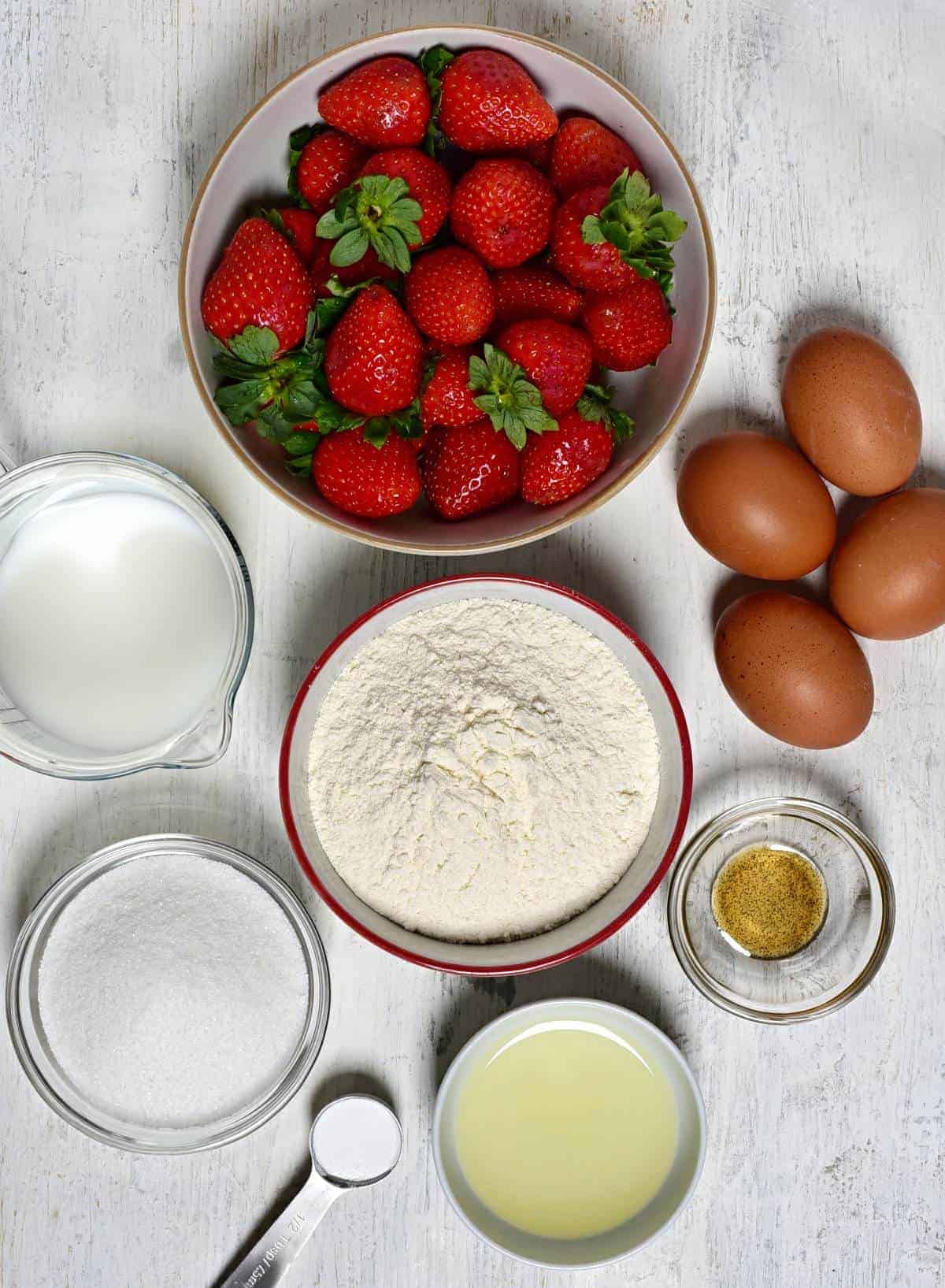 Strawberry coffee cake ingredients