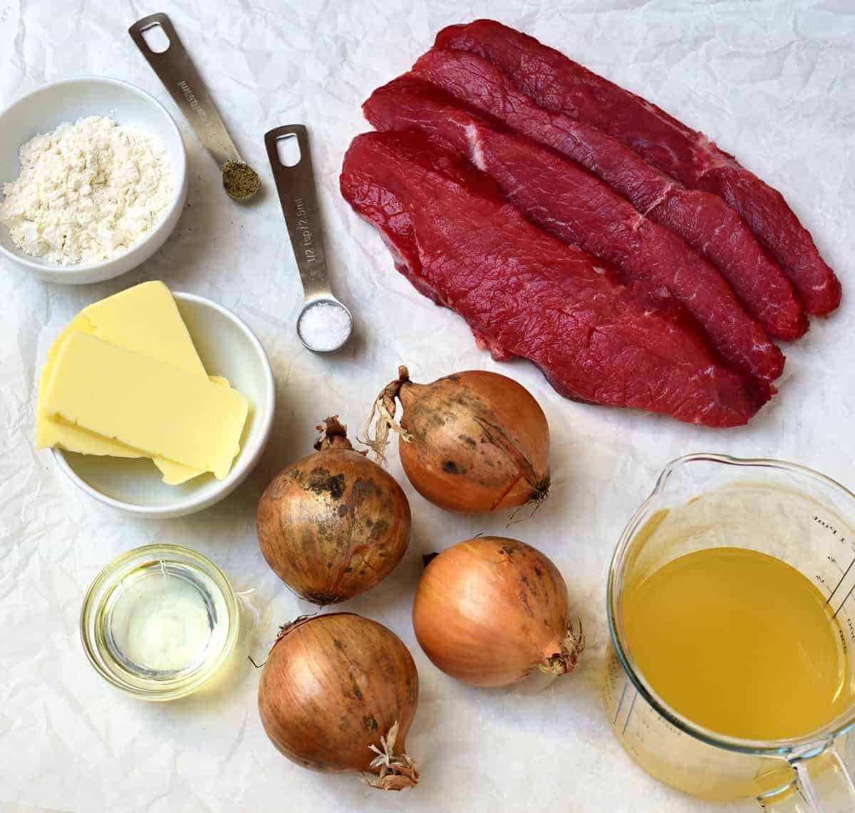 Zwiebelrostbraten ingredients