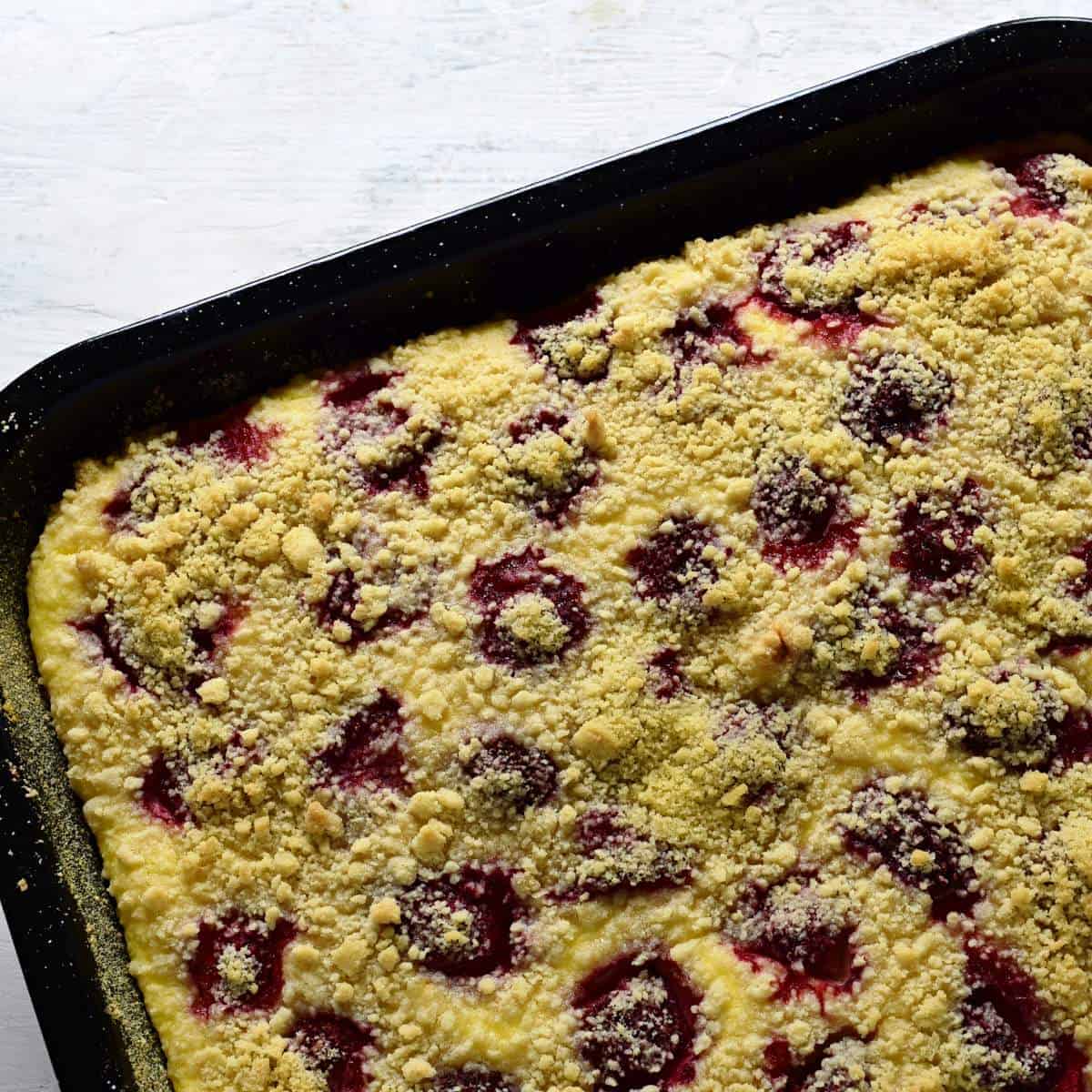 baked coffee cake czech tvarohový koláč