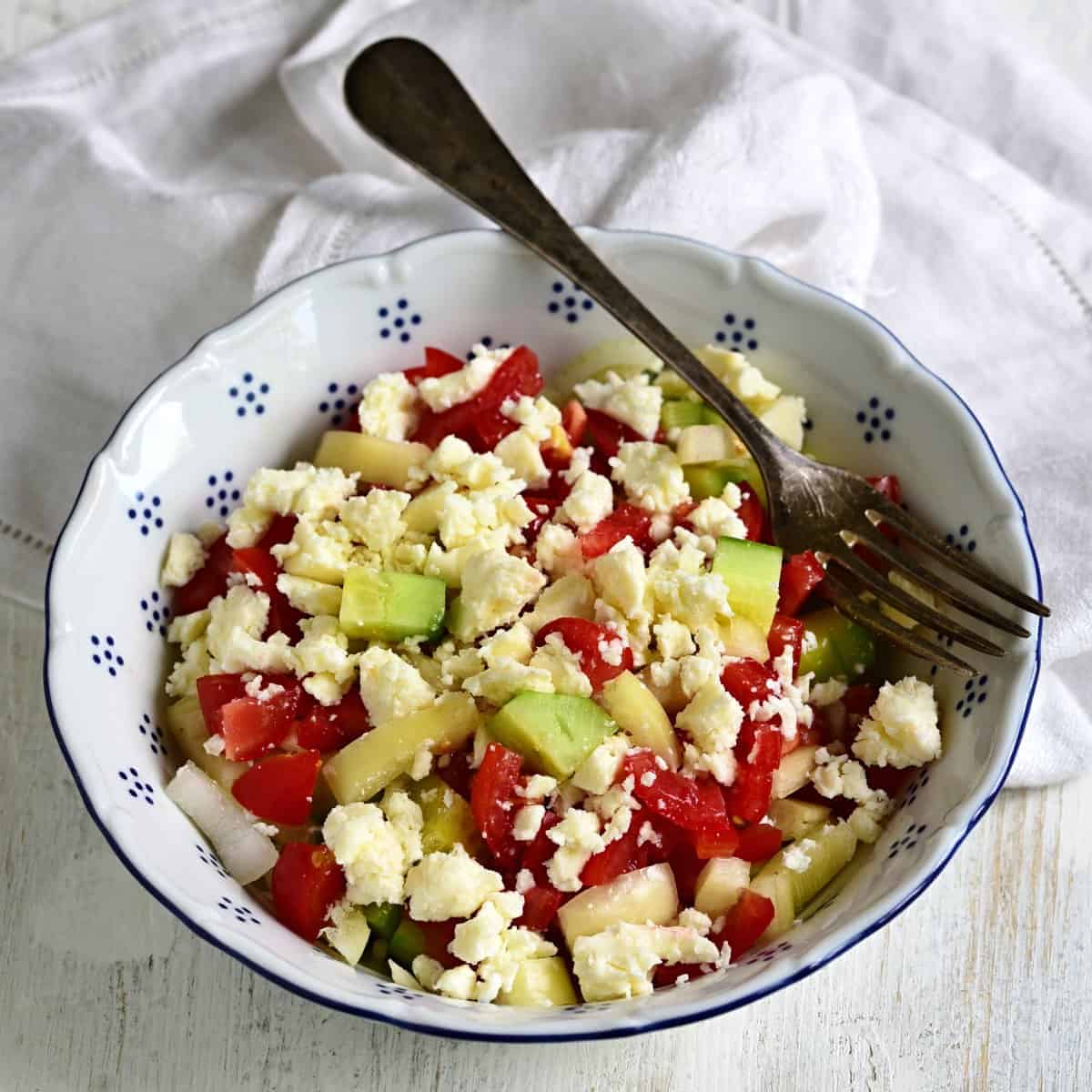czech shopska salad šopský salát recipe