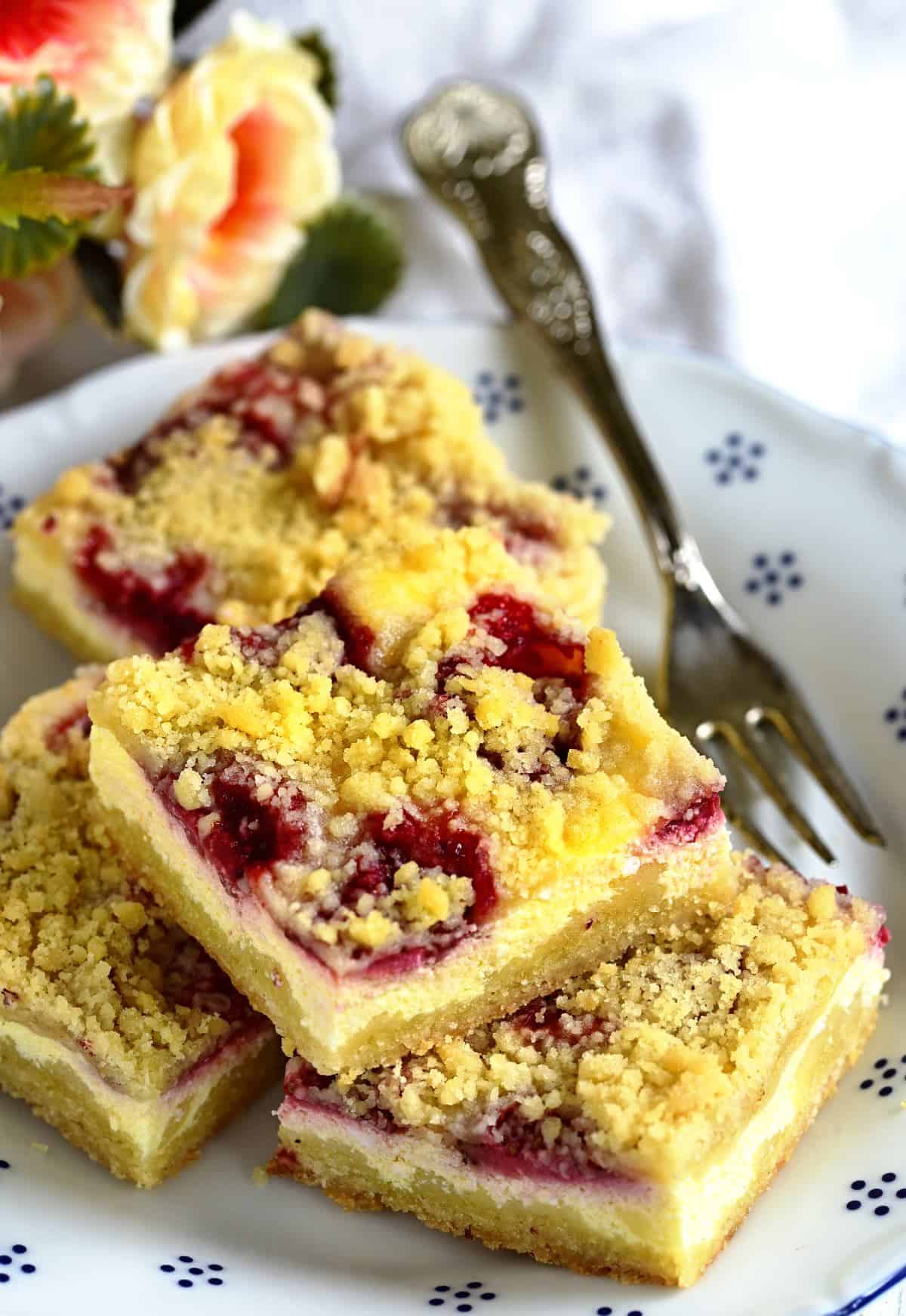 czech tvarohový koláč coffee cake