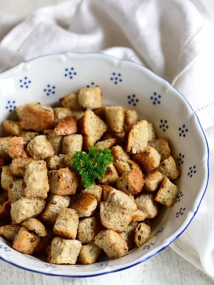 Bread Croutons for Soup Cook Like Czechs