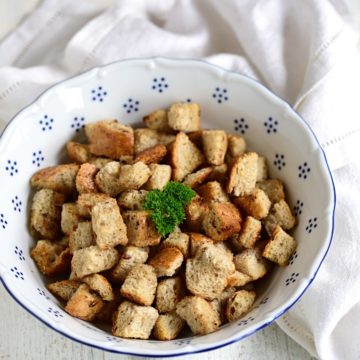 bread croutons for soup recipe