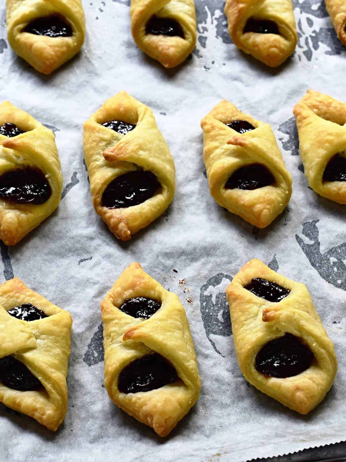 baked kolacky cookies