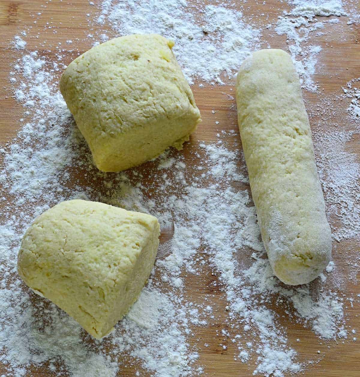 Czech potato dumpling rolls.