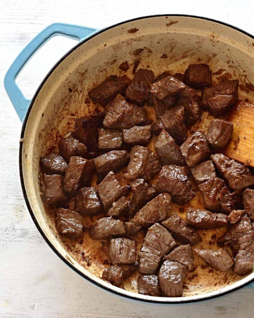 Braised Beef Cubes with Garlic Cook Like Czechs