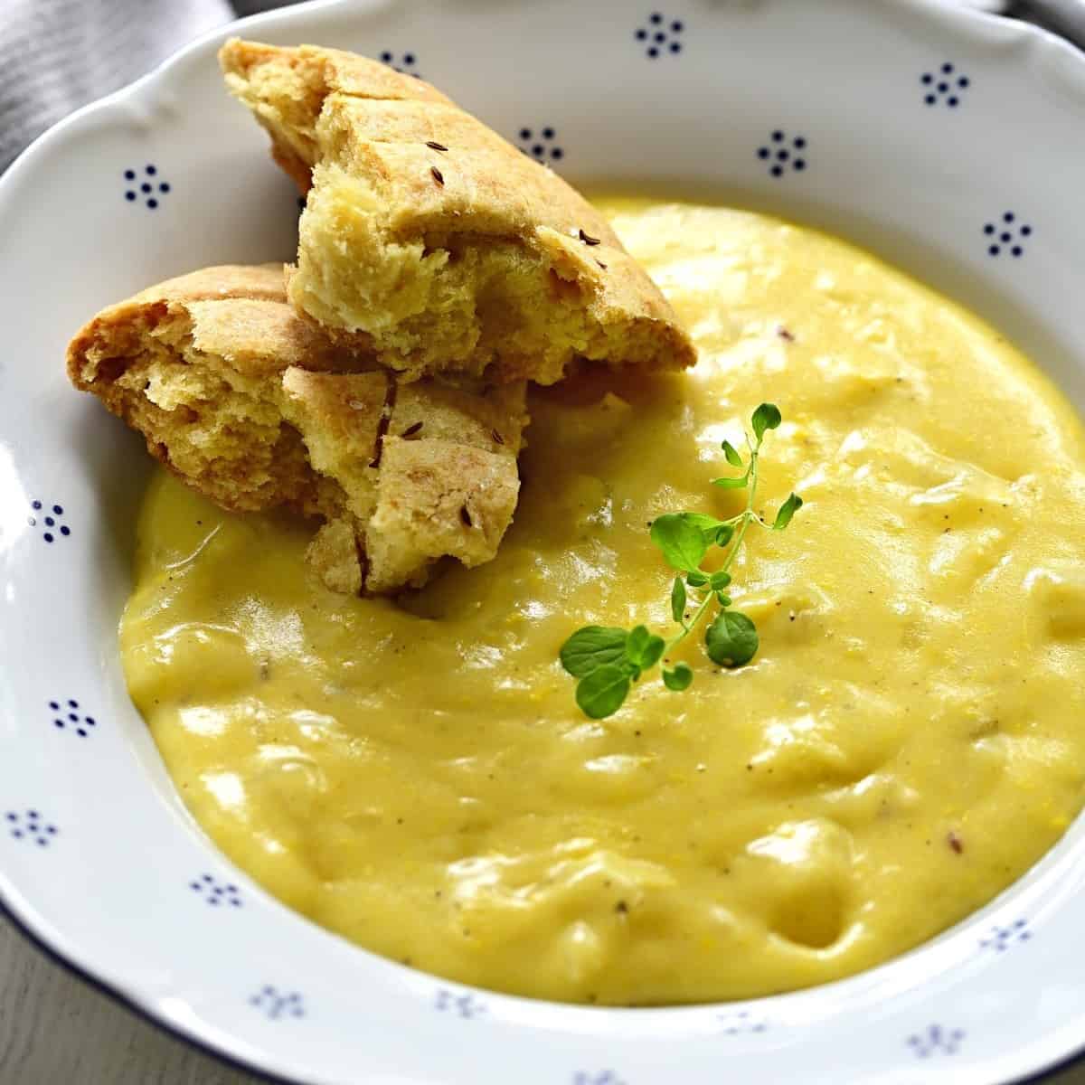 Creamy potato sauce.