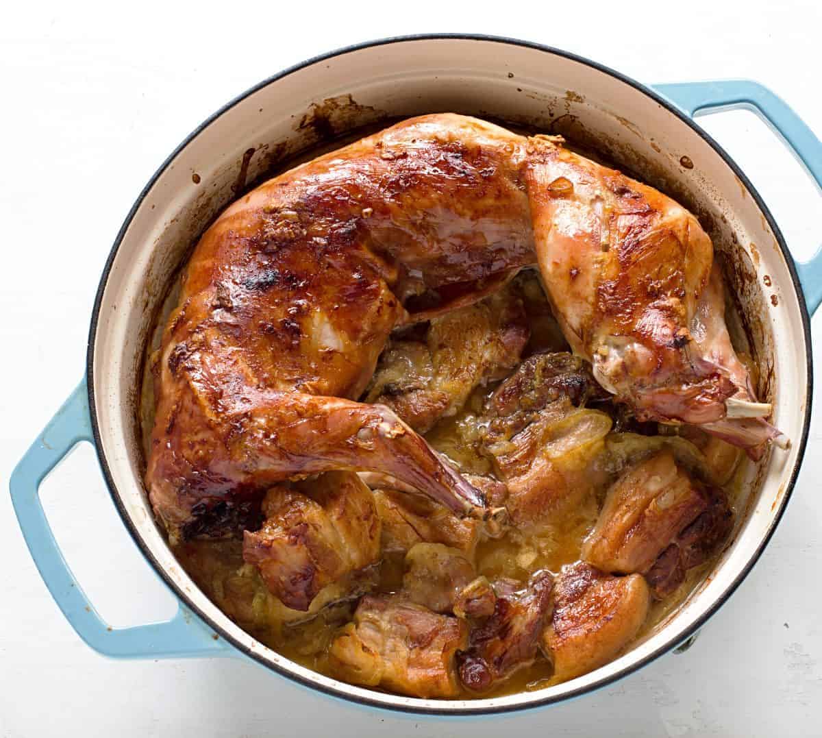 Roasted rabbit.