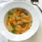 Egg dumplings for soup
