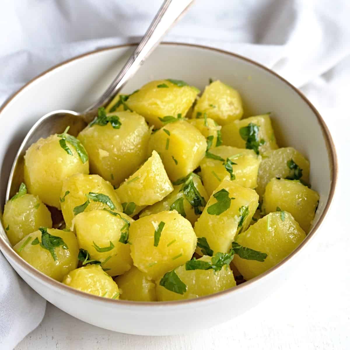 Buttery parsley potatoes recipe.