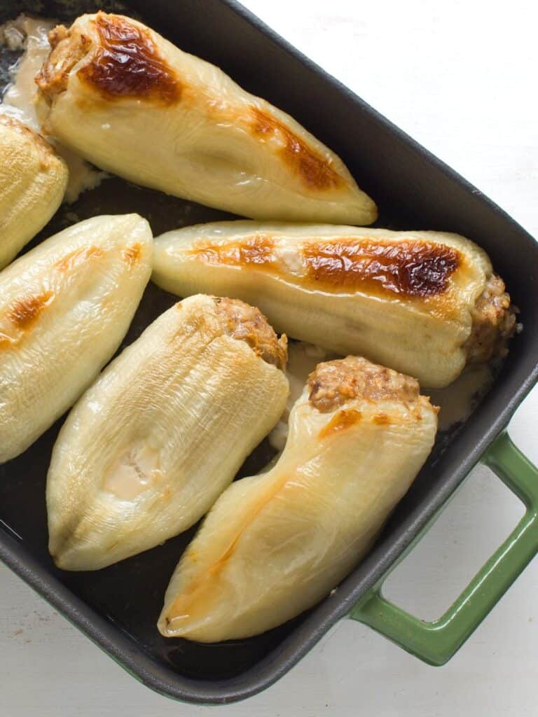 Stuffed Banana Peppers with Tomato Sauce Cook Like Czechs