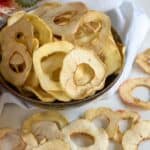 Dried apple rings.