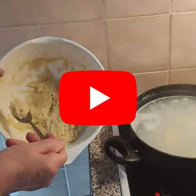 How to shape Czech potato dumplings, link to the Youtube.