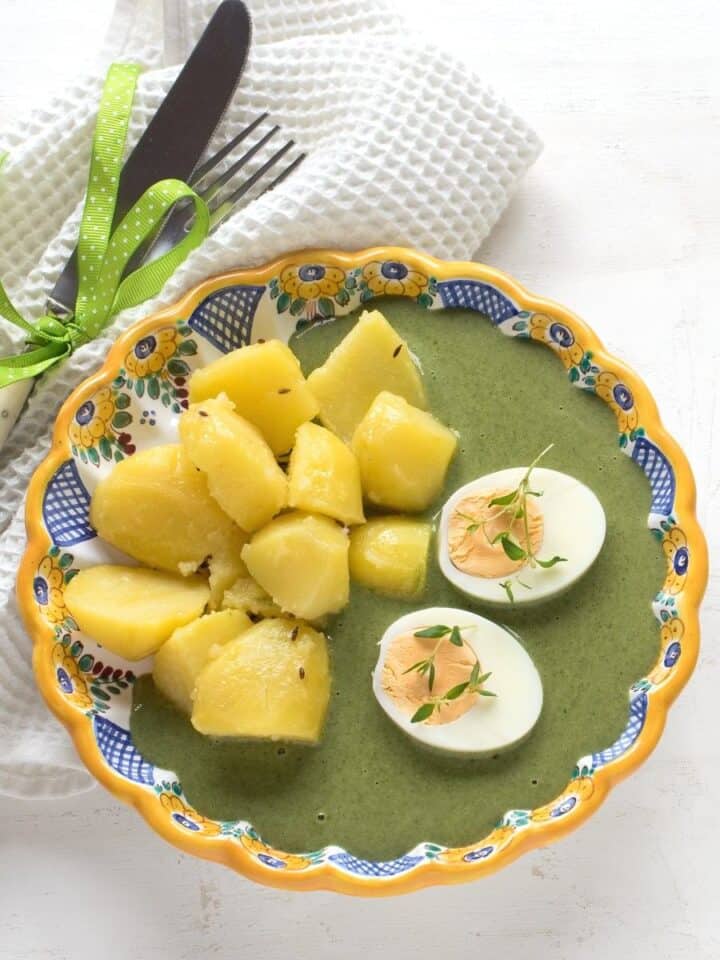 Czech Green Spinach Sauce (Špenátová Omáčka)