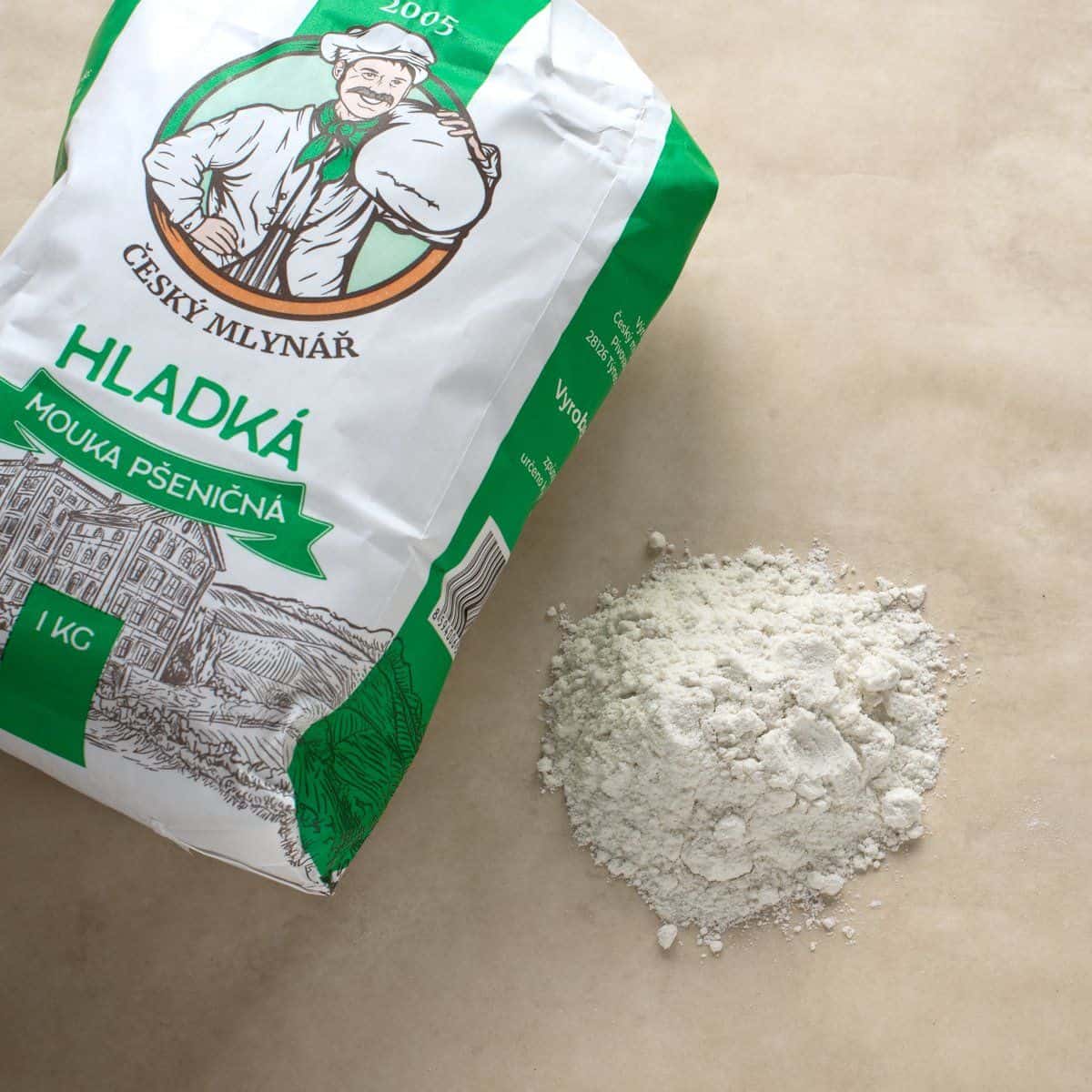 Czech hladká mouka flour.
