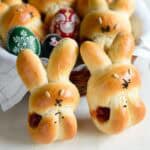 Two sausage bunny rolls.
