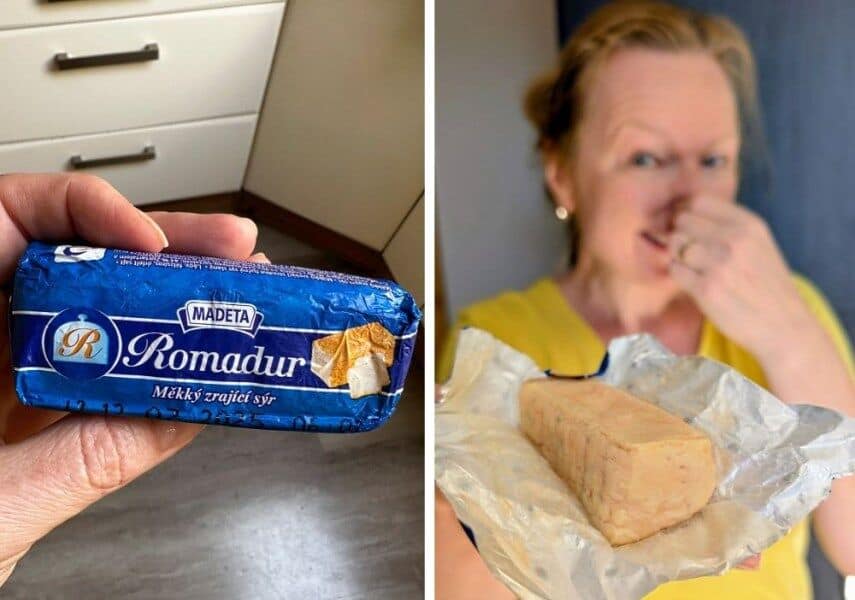 Czech Romadur cheese.