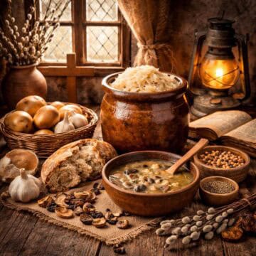 Lenten food in the old-world Czech lands.